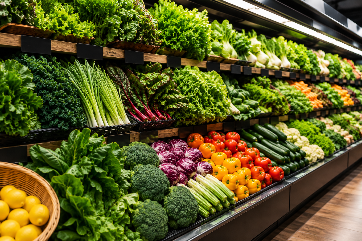 Fresh produce at an open-air market